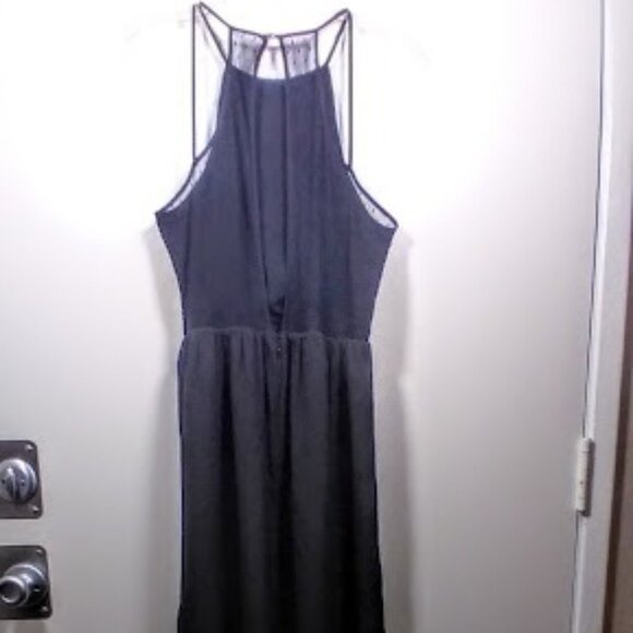 BCBGeneration Black Dress with Lace on open back Size: 8 - Picture 11 of 15